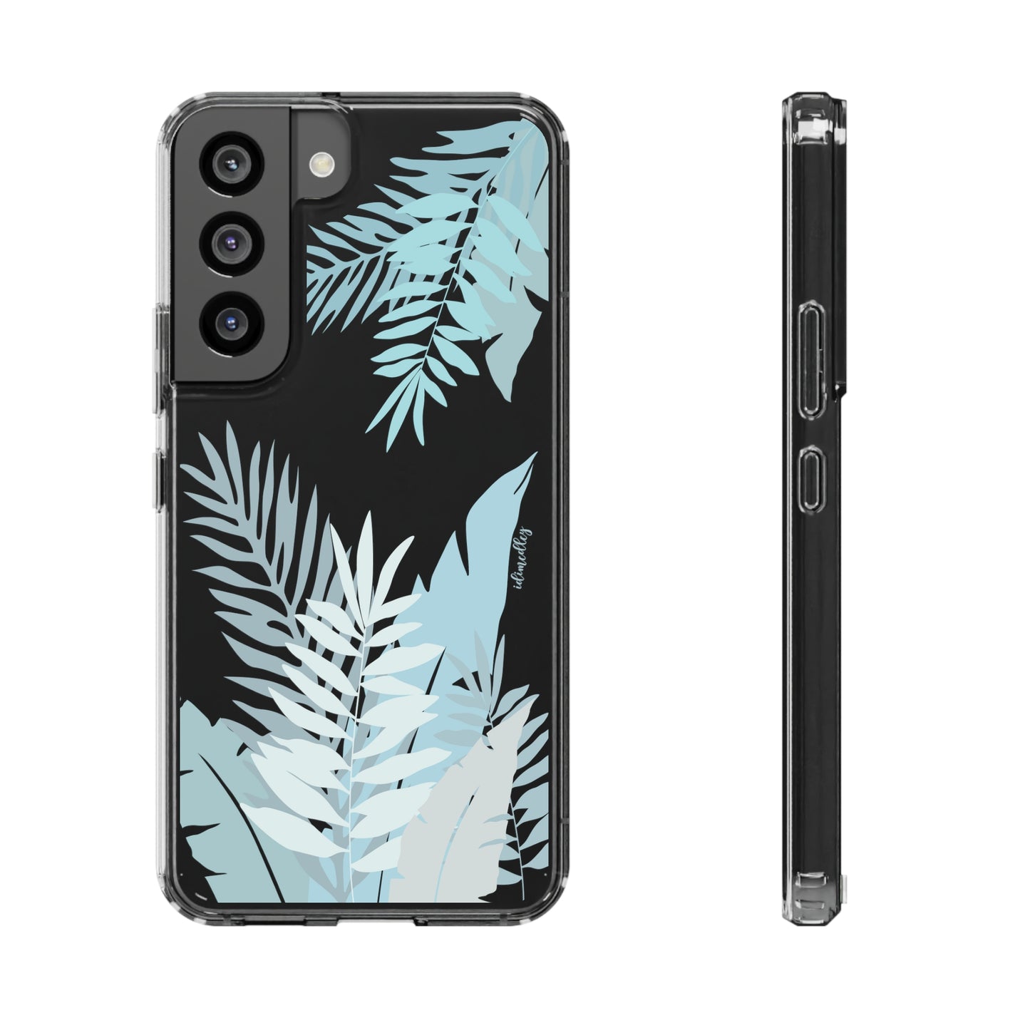 Whispering Leaves (Blue) CLEAR Case