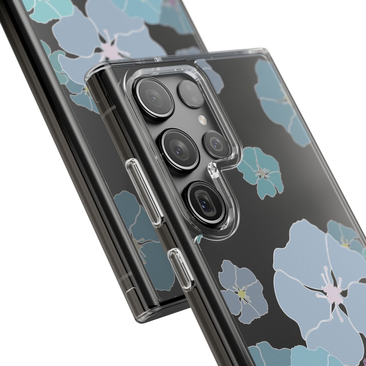 Ilima Flowers Blue CLEAR Case