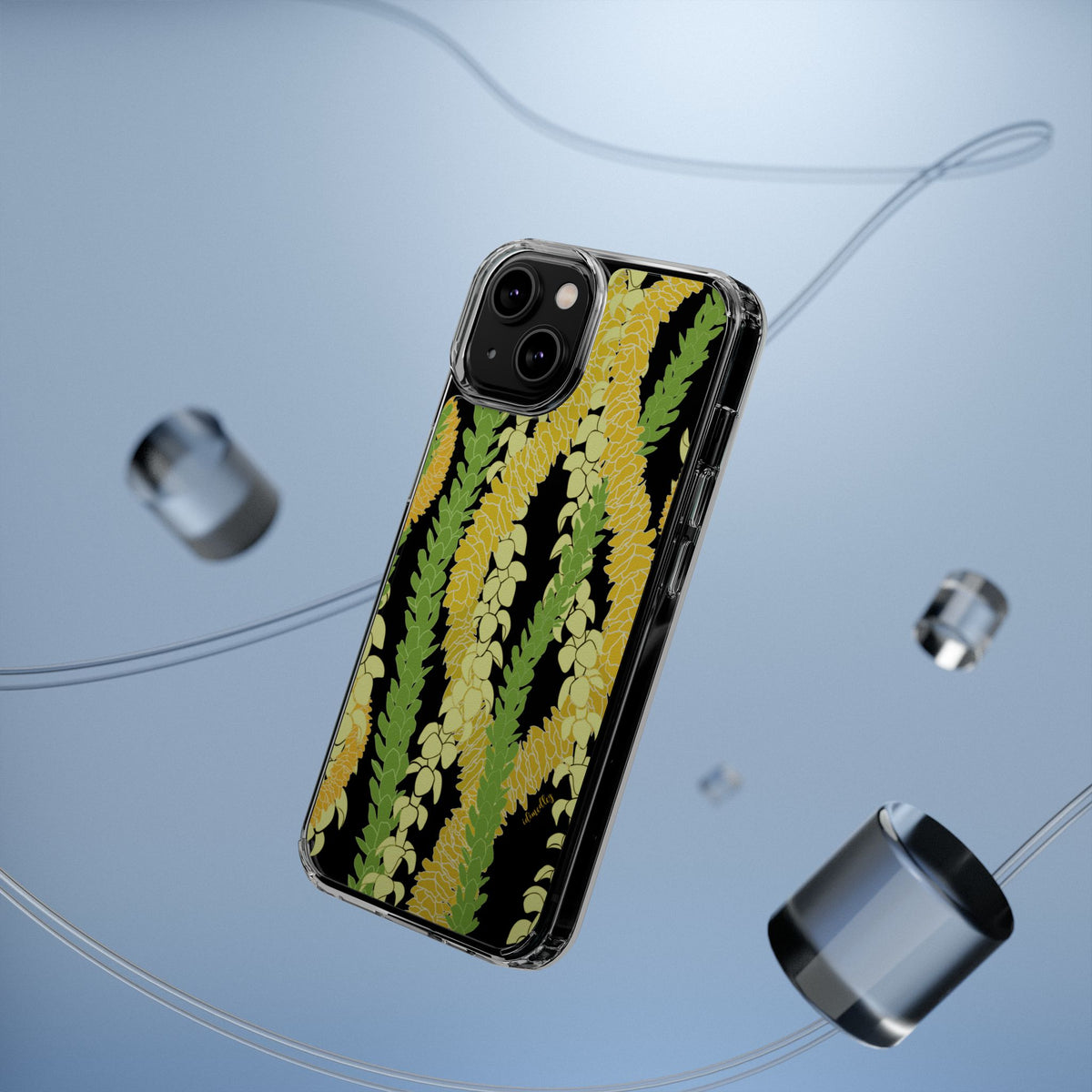Triple Strand Ilima, Pakalana and Puakenikeni Lei CLEAR Case