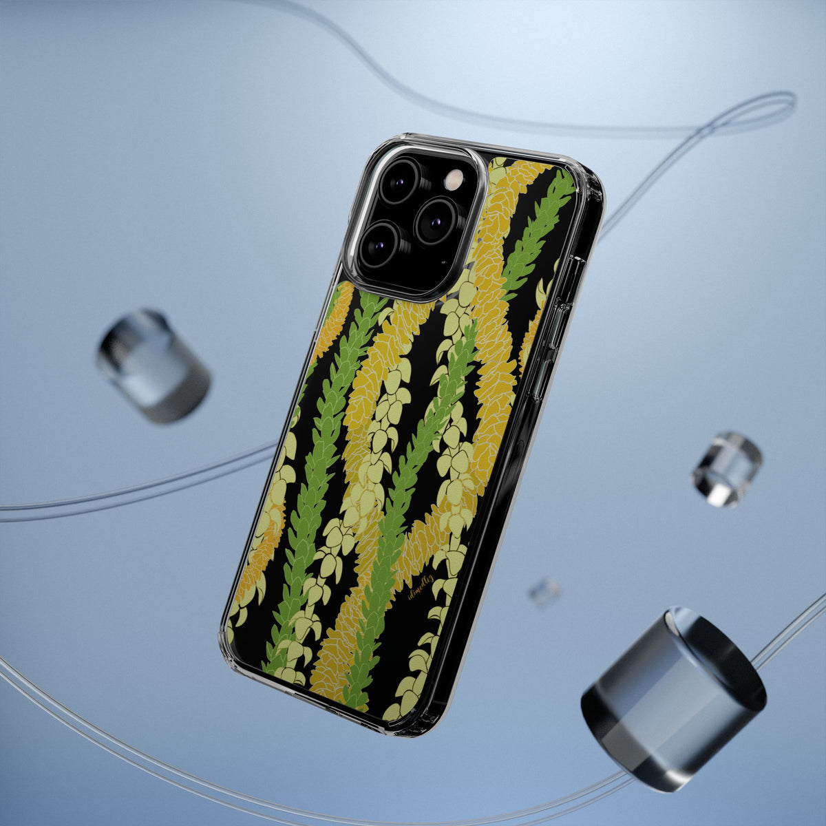 Triple Strand Ilima, Pakalana and Puakenikeni Lei CLEAR Case