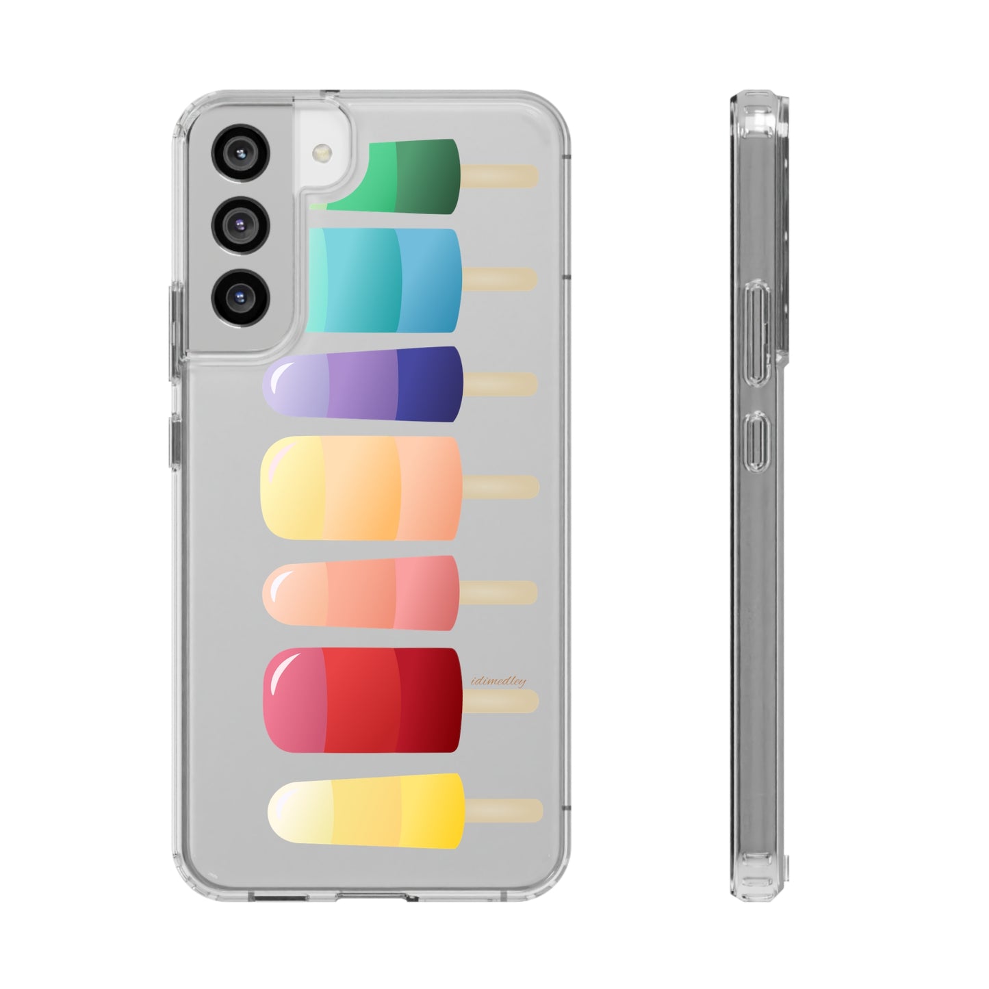 Rainbow Popsicles CLEAR Case