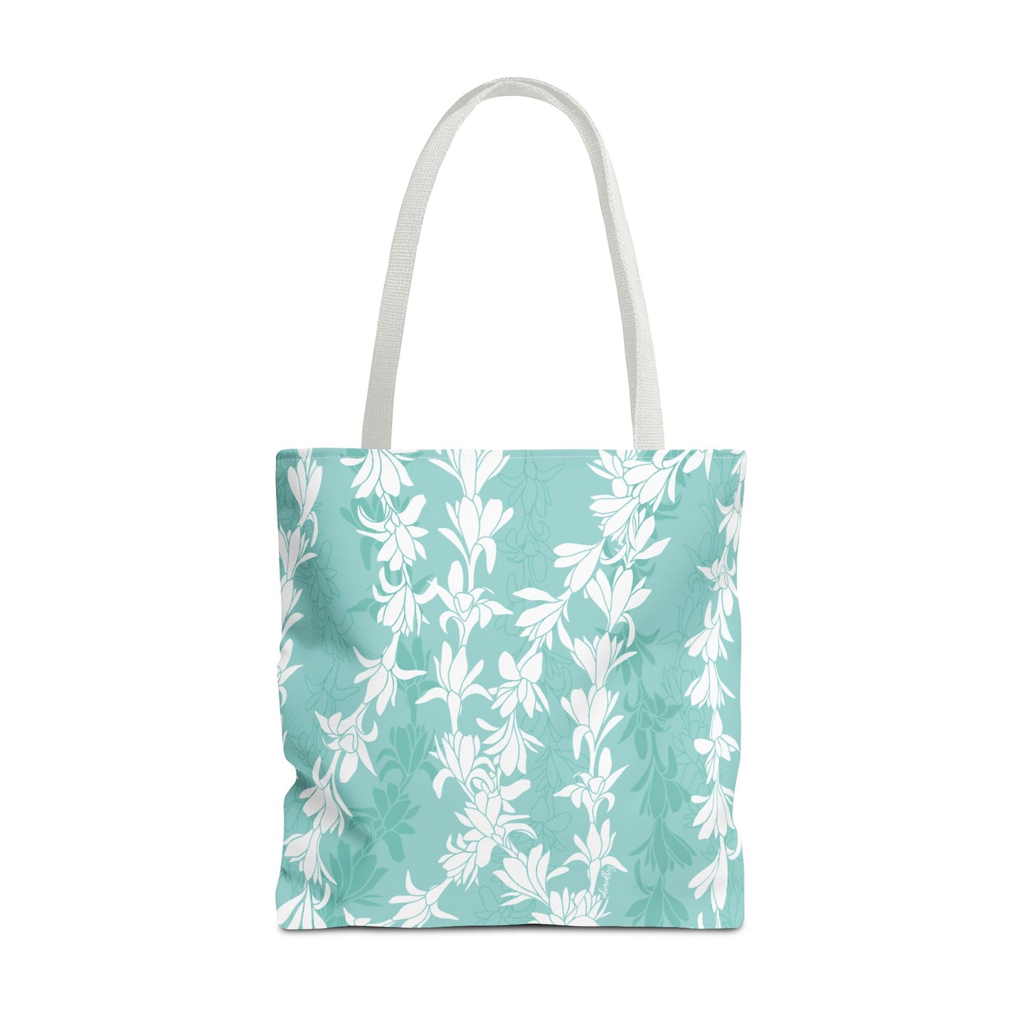 Tote bag- Tuberoses for Nohea (Seafoam)