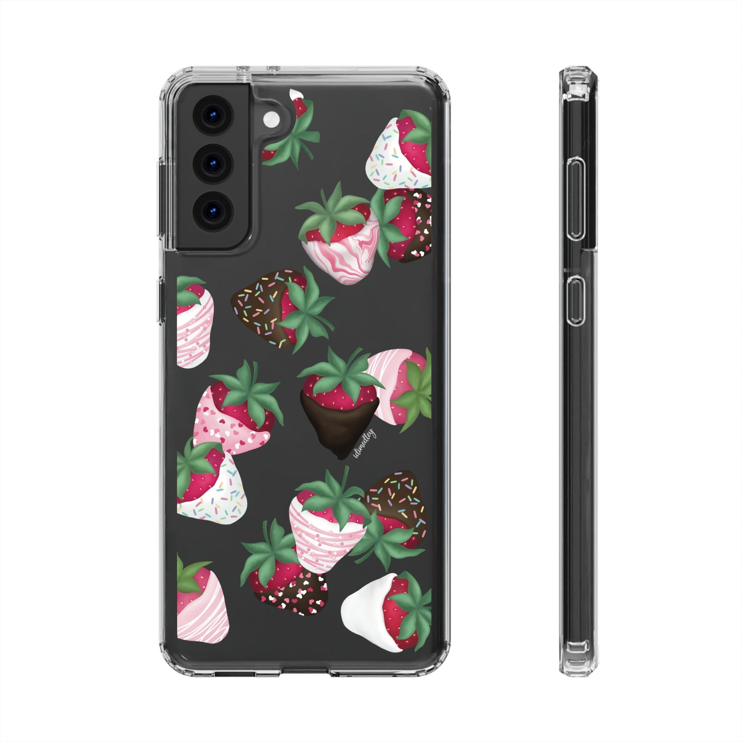 Strawberry Dipped Confections CLEAR Case