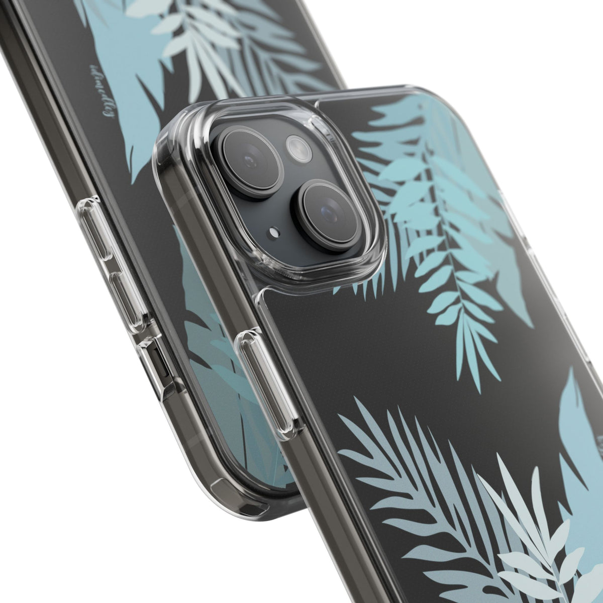 Whispering Leaves (Blue) CLEAR Case