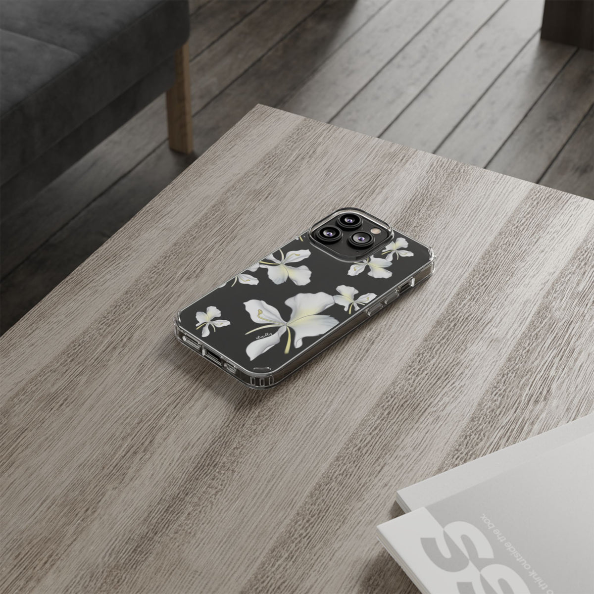 Awapuhi Butterfly Ginger Falling Flowers CLEAR Case