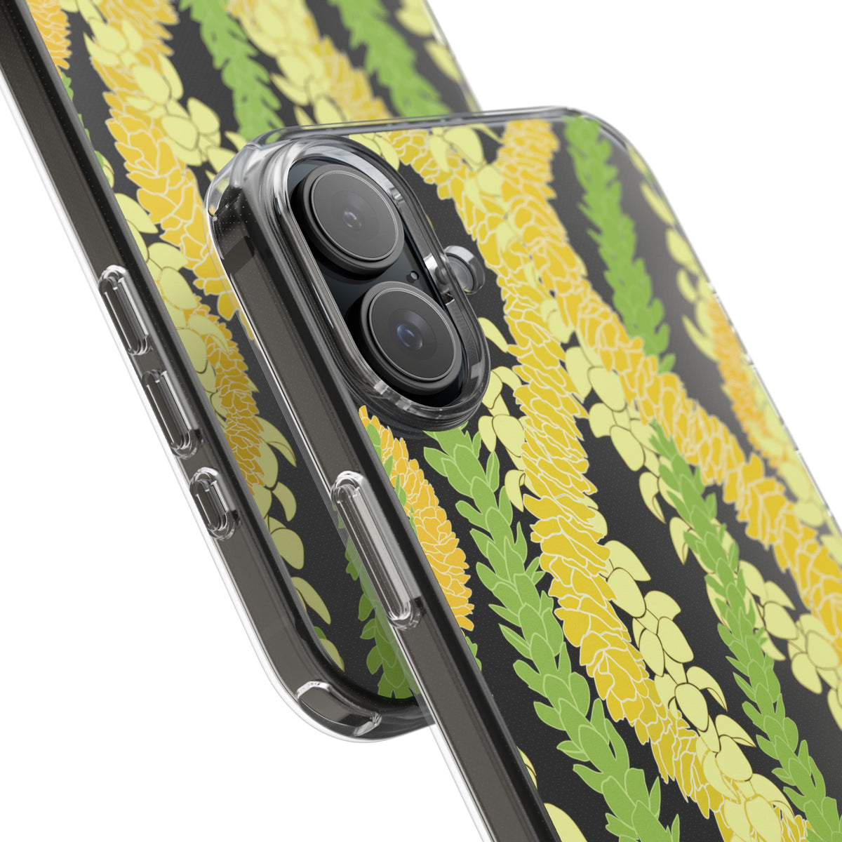 Triple Strand Ilima, Pakalana and Puakenikeni Lei CLEAR Case