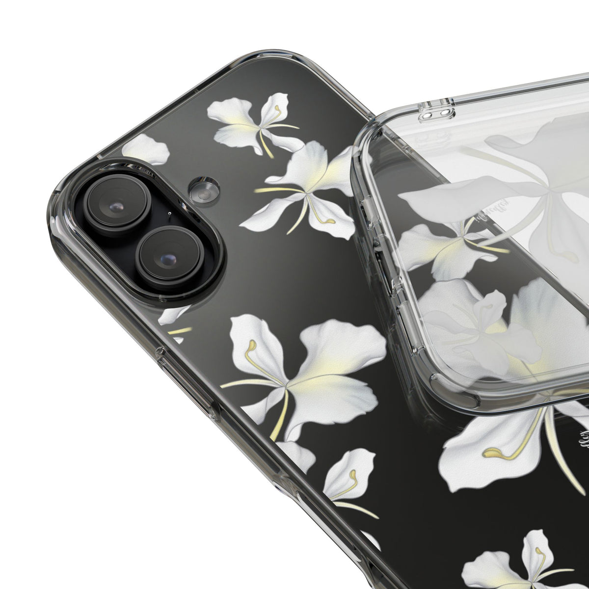 Awapuhi Butterfly Ginger Falling Flowers CLEAR Case