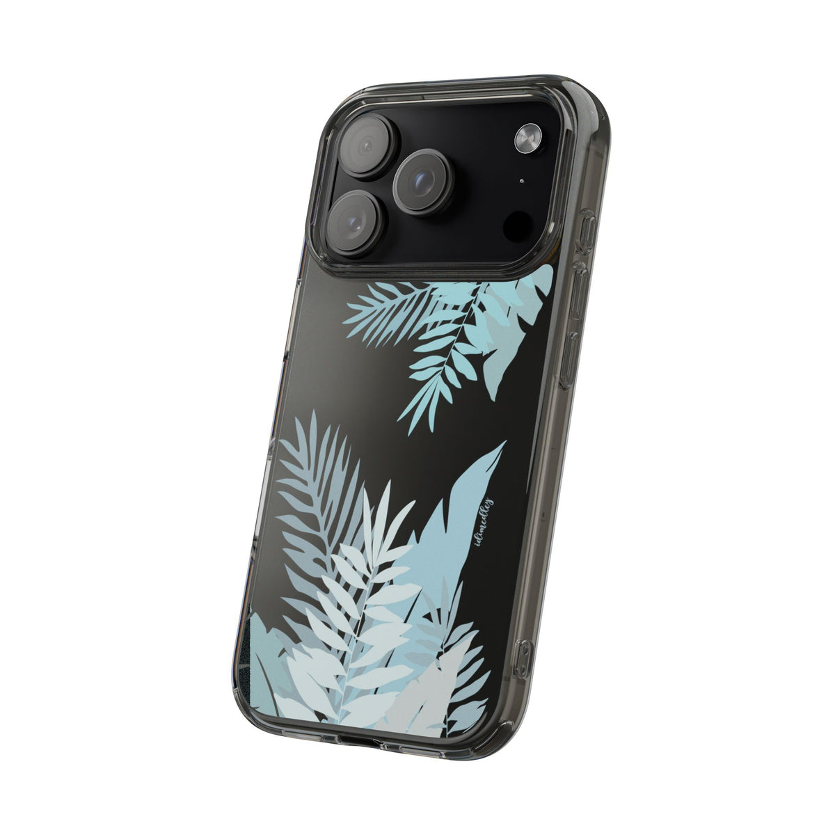 Whispering Leaves (Blue) CLEAR Case
