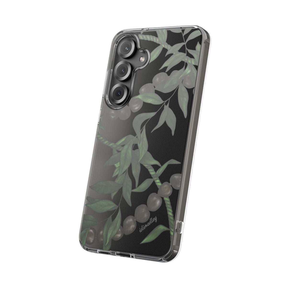 Kukui Nut, Maile and Ti Leaf Lei CLEAR Case