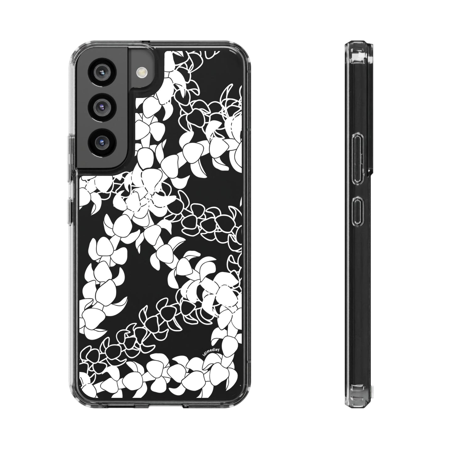 Puakenikeni Curvilinear Lei CLEAR Phone Case