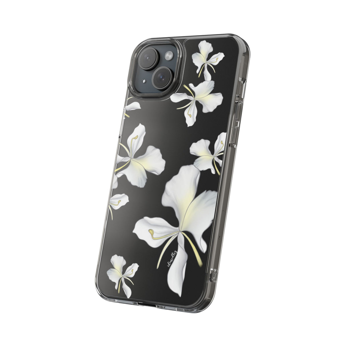 Awapuhi Butterfly Ginger Falling Flowers CLEAR Case