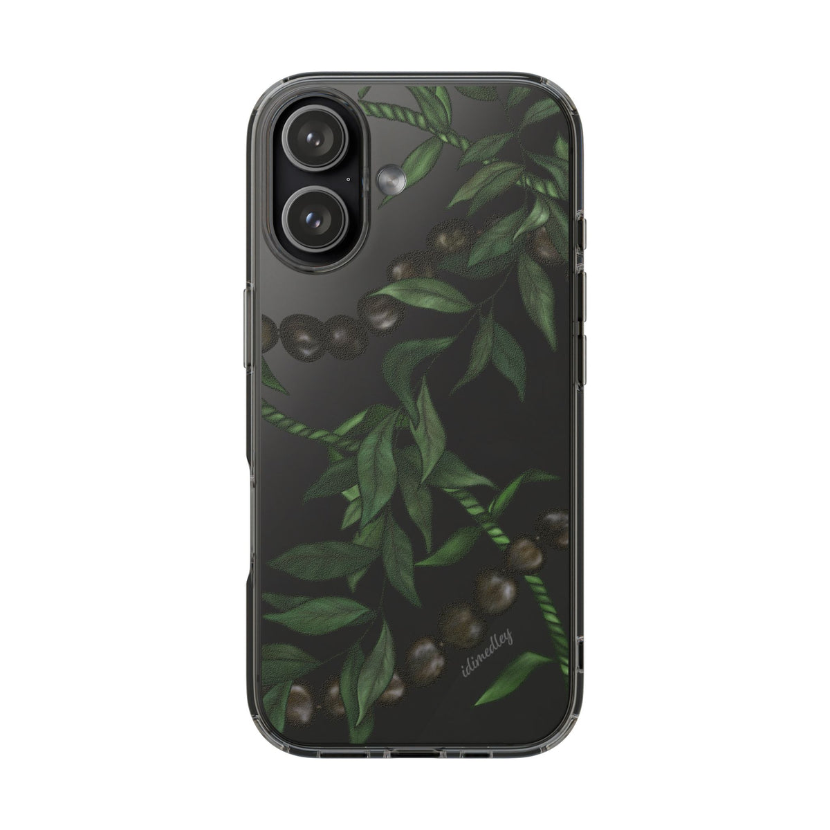 Kukui Nut, Maile and Ti Leaf Lei CLEAR Case