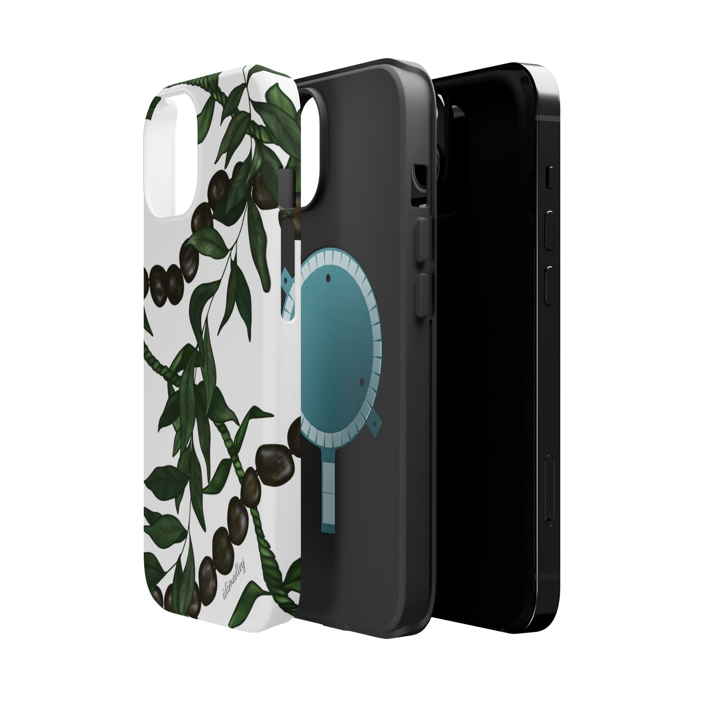 Kukui Nut, Maile, Ti Leaf Lei (White), MagSafe