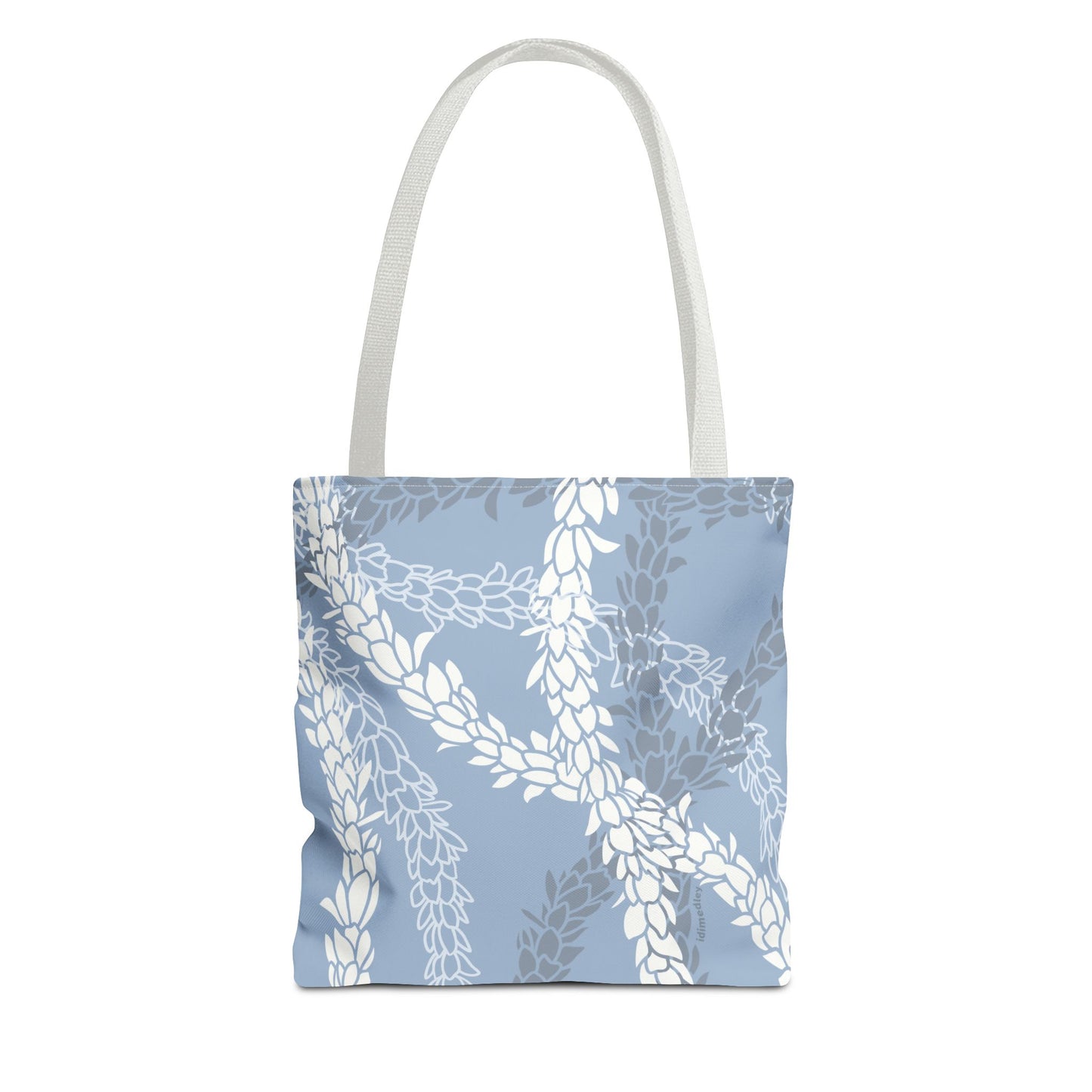 Tote bag- Pikake Wishes (Cyan Blue)