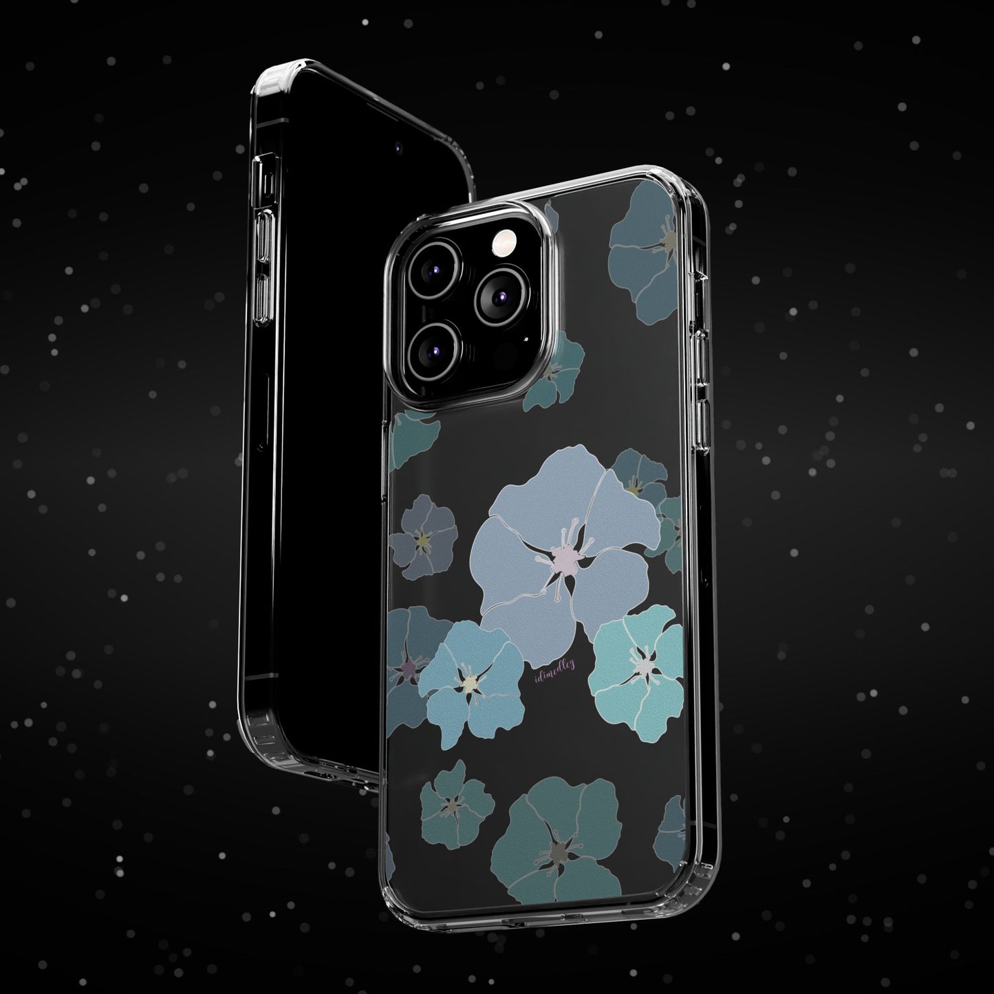 Ilima Flowers Blue CLEAR Case