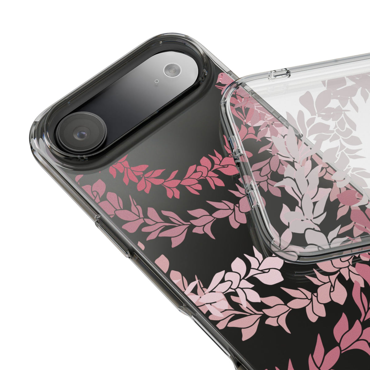 Plumeria Lei in Color Me Pinks CLEAR Case