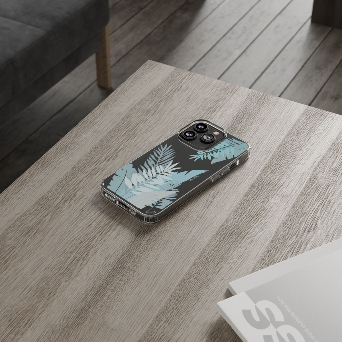 Whispering Leaves (Blue) CLEAR Case