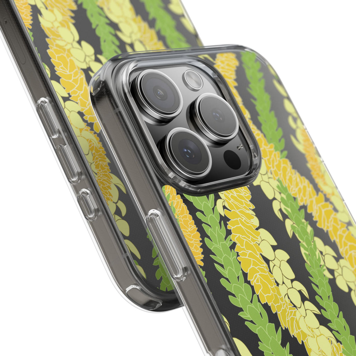 Triple Strand Ilima, Pakalana and Puakenikeni Lei CLEAR Case