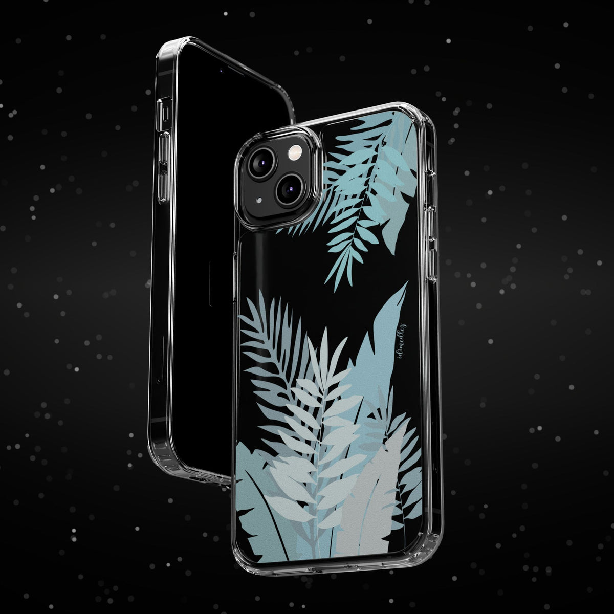 Whispering Leaves (Blue) CLEAR Case