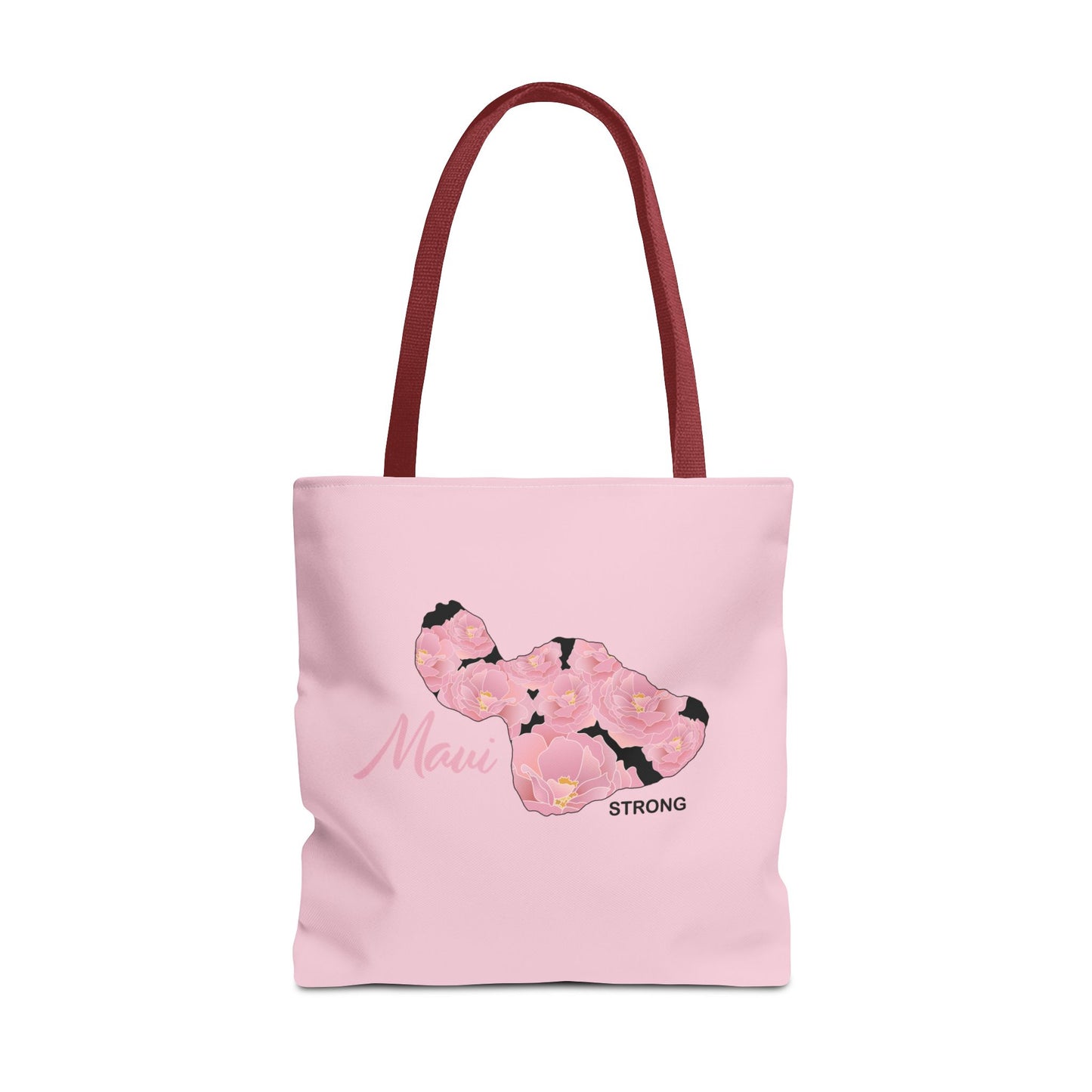 Tote bag- Maui Strong Lokelani Island Pink and Black, Proceeds Donated for Lahaina Wildfire Relief