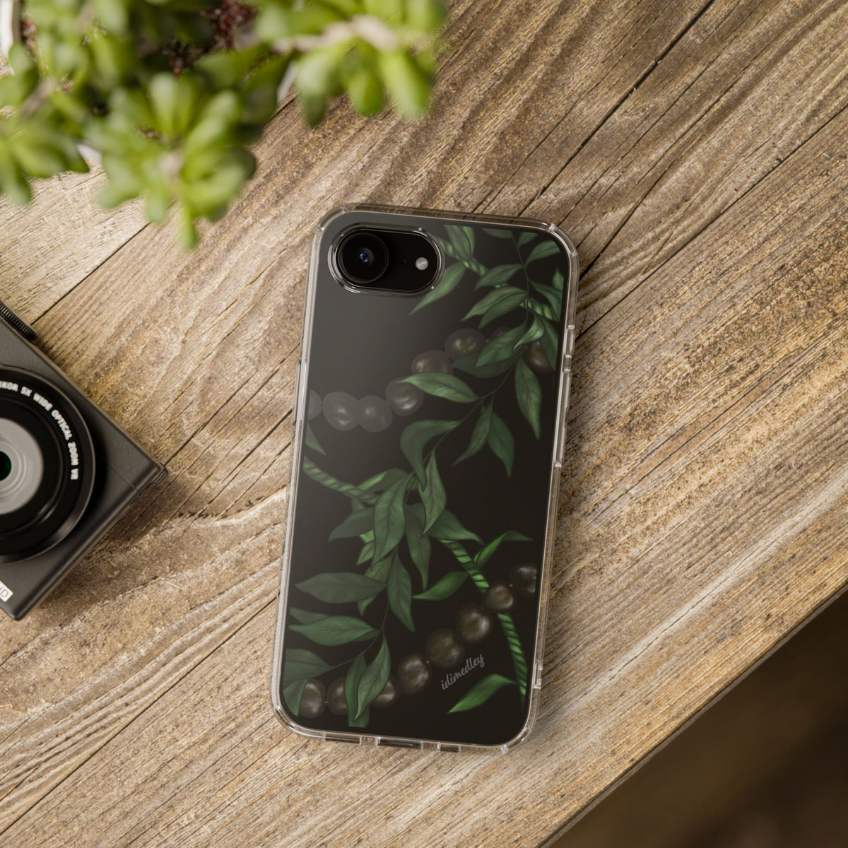 Kukui Nut, Maile and Ti Leaf Lei CLEAR Case