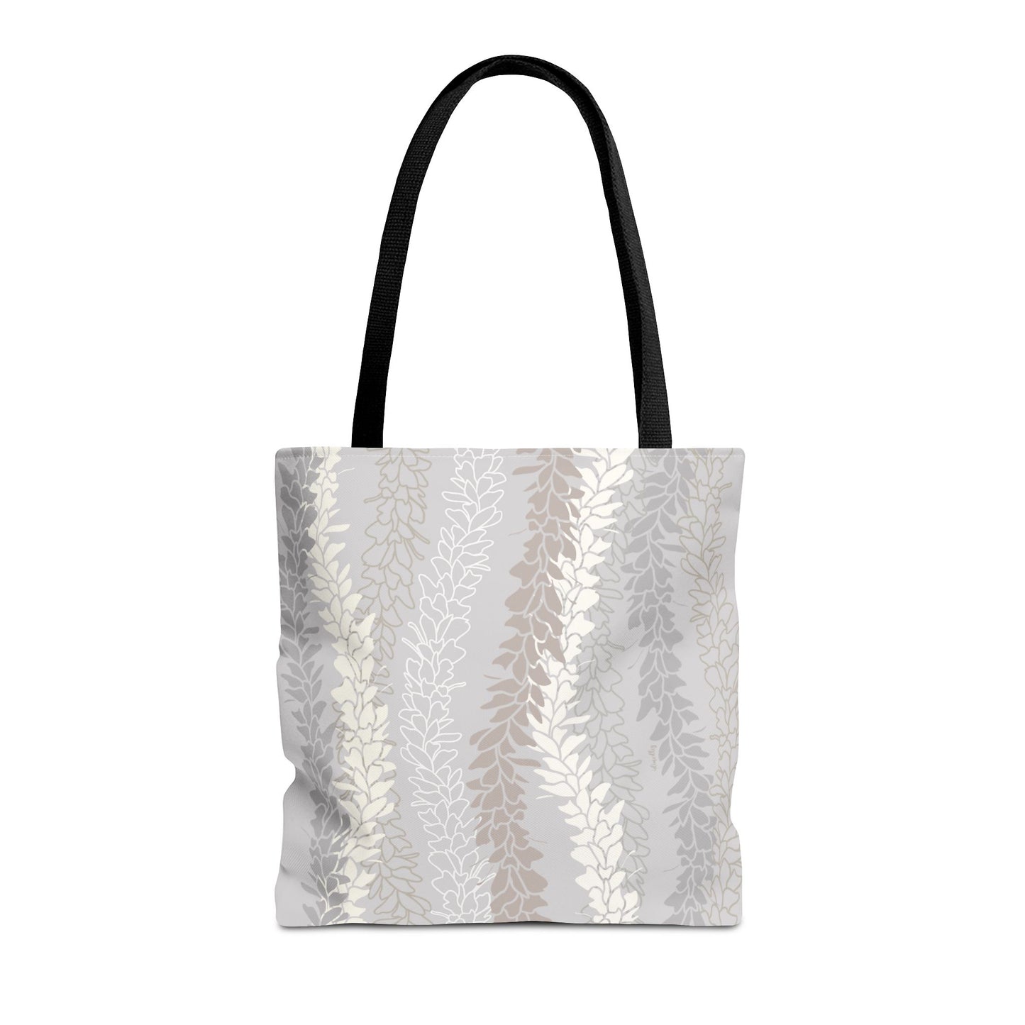 Tote bag- White Ginger Kisses in Gray