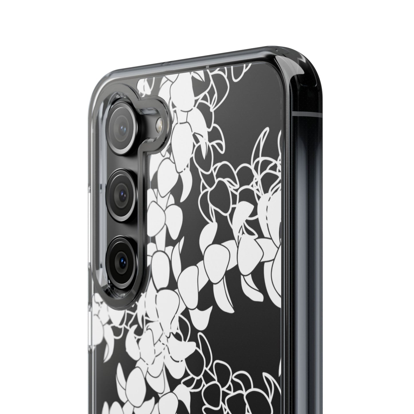 Puakenikeni Curvilinear Lei CLEAR Phone Case