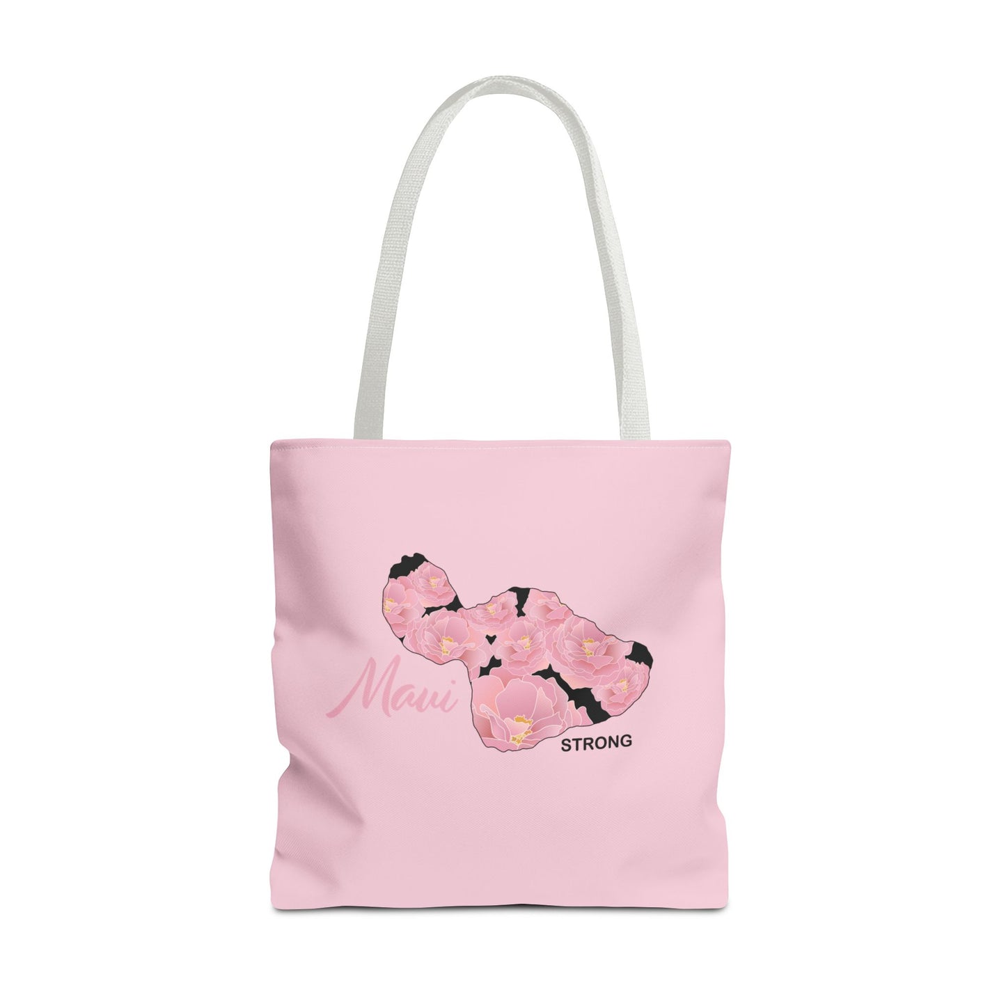 Tote bag- Maui Strong Lokelani Island Pink and Black, Proceeds Donated for Lahaina Wildfire Relief