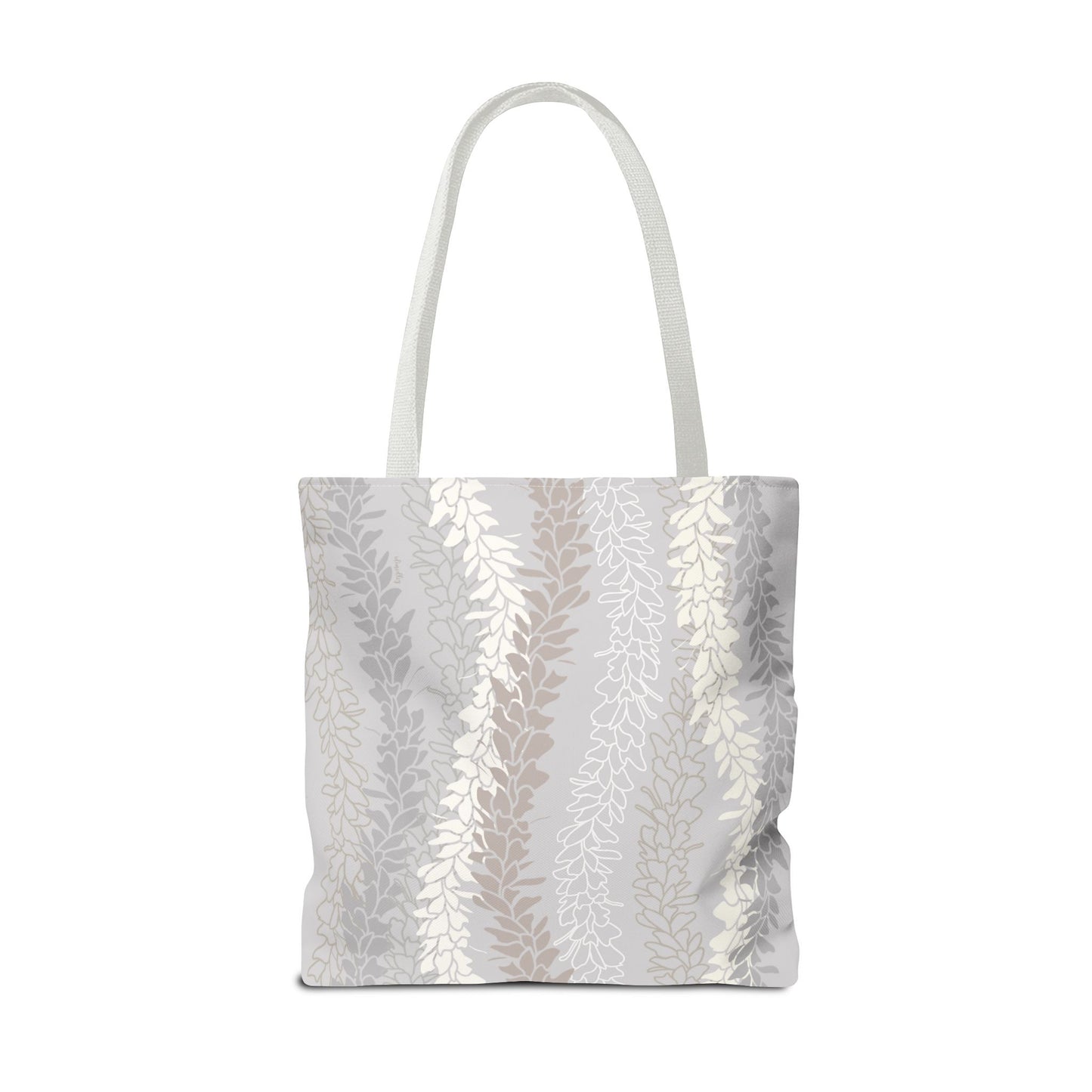 Tote bag- White Ginger Kisses in Gray