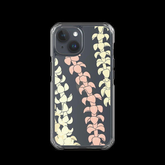 Puakenikeni Leis Sunny Papaya CLEAR Case, iPhone 15