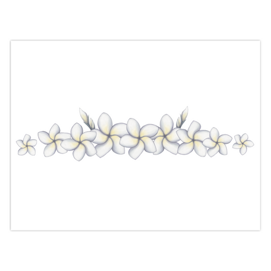 Notecards (5, 10 or 25 Pack)- Plumeria Row