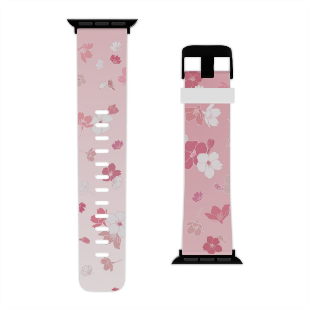 Watch Band for Apple Watch- Falling Sakura Cherry Blossoms