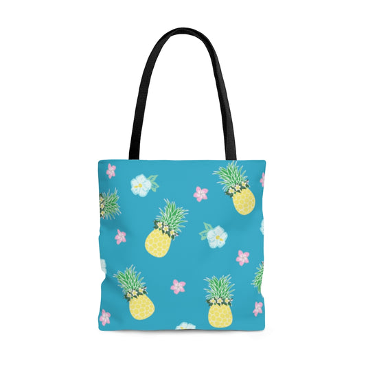 Tote bag- Pineapple Party (Blue Lagoon)