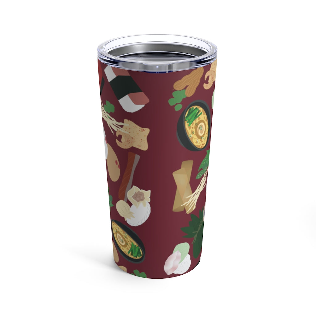 Tumbler 20oz- Broke Da Mouth (Maroon)