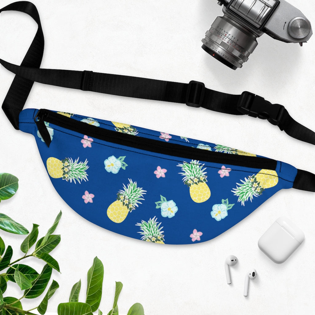 Waist/Hip/Shoulder Pack- Pineapple Party (Deep Blue Sea)