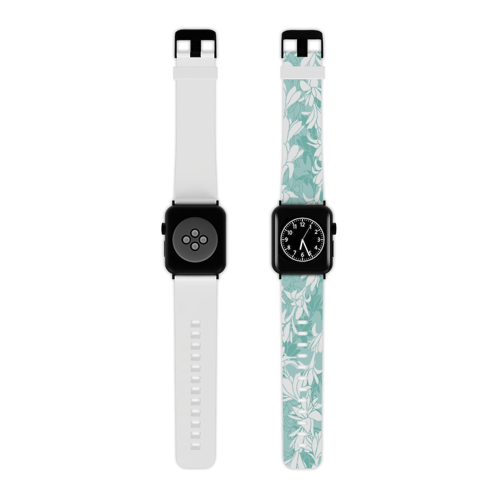 Watch Band for Apple Watch- Tuberoses for Nohea (Seafoam)