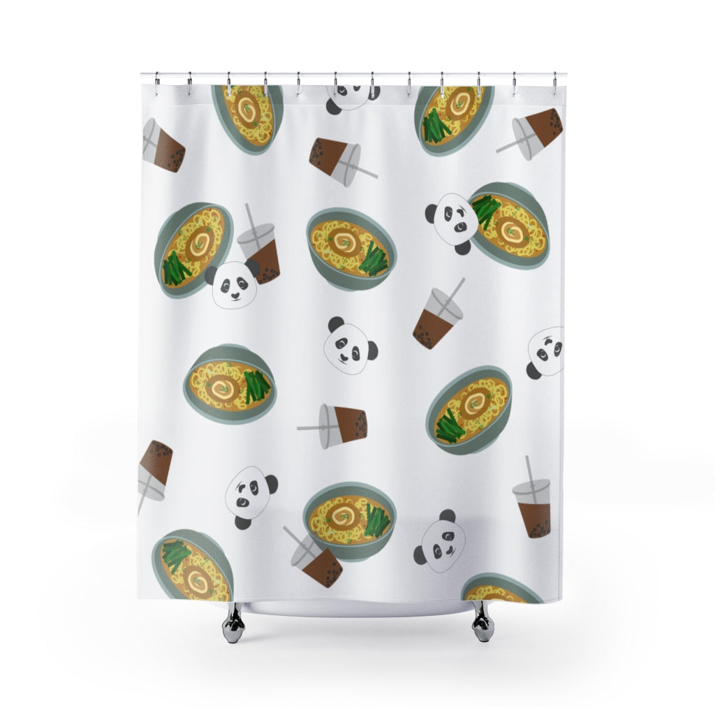 Shower Curtain- Midi the Ramen Panda