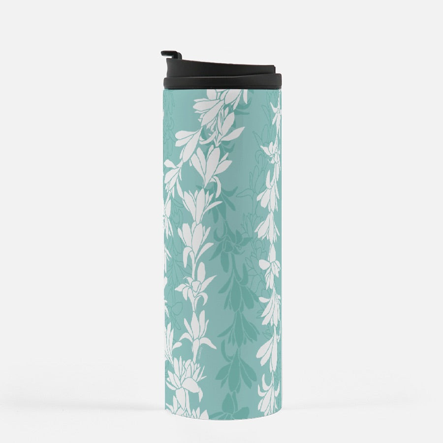 Thermal Tumbler 16 oz- Tuberoses for Nohea (Seafoam)