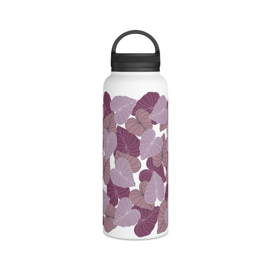 Water Bottle, 3 sizes, Stainless Steel with Handle Lid- Kalo Pinks