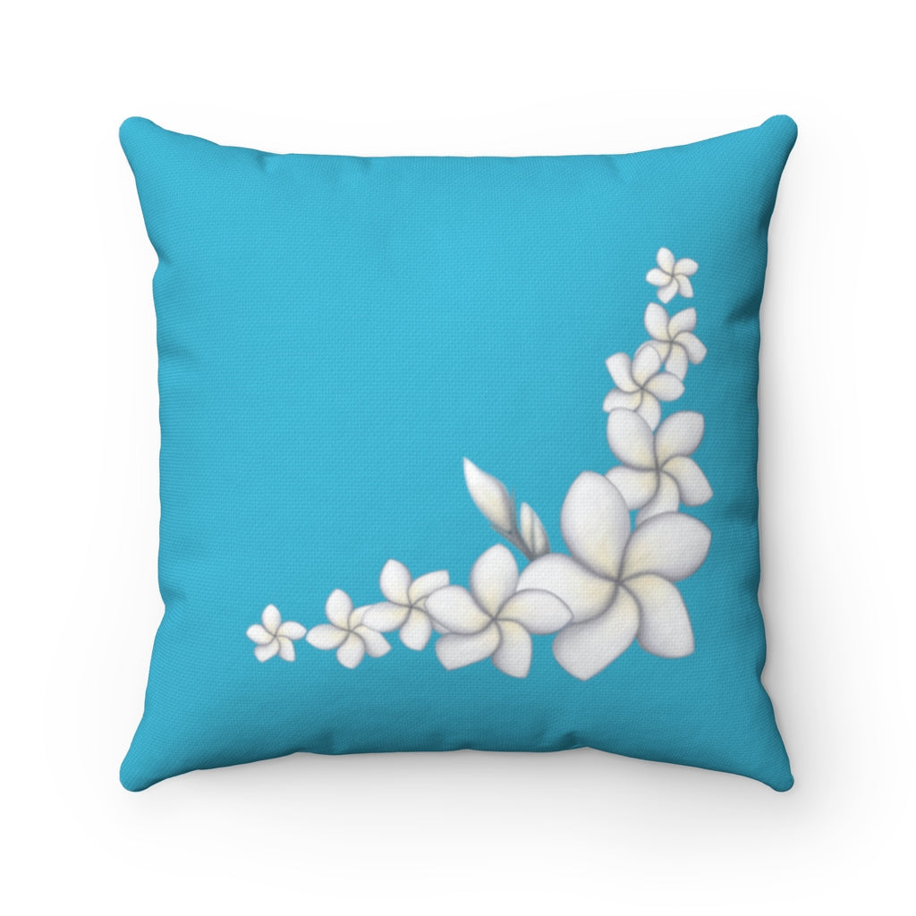 Pillow Case- Plumeria Corner (Blue Lagoon)