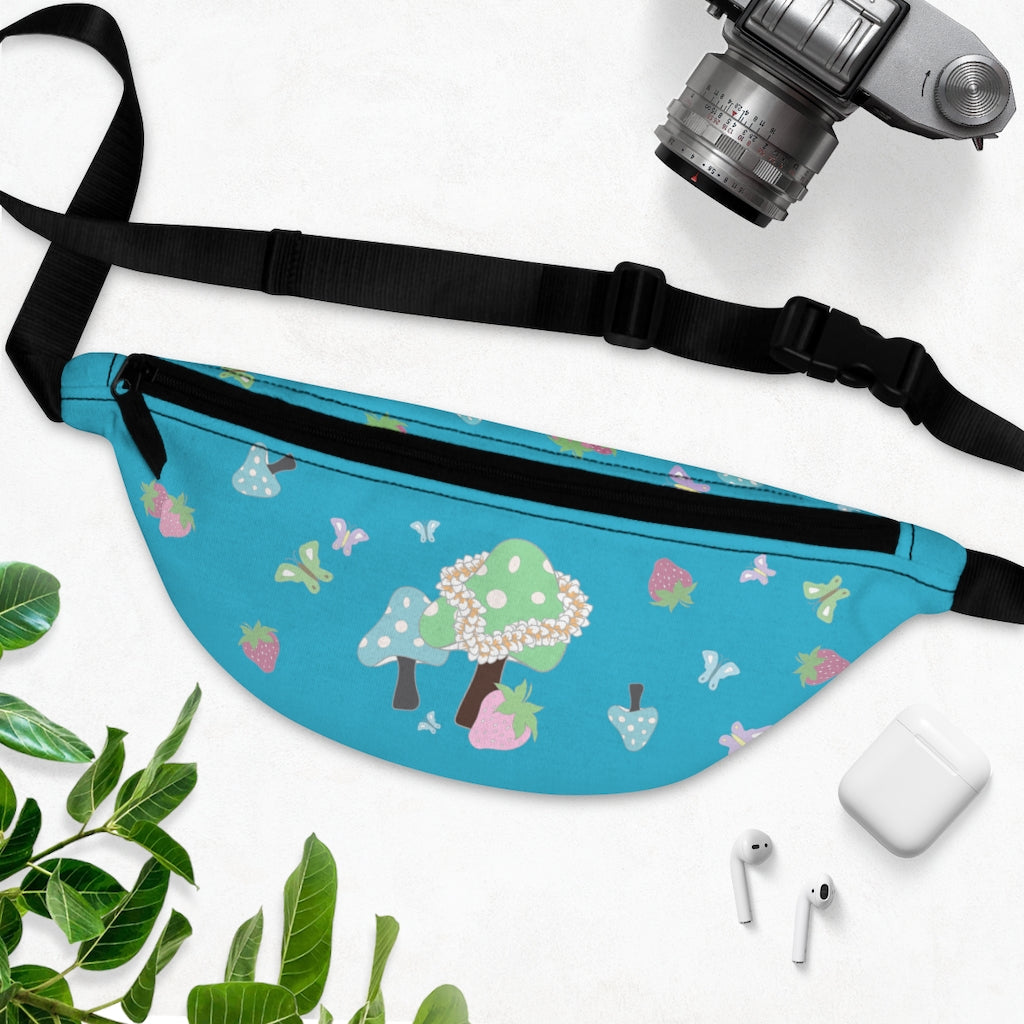 Waist/Hip/Shoulder Pack- Bloom Parade (Blue Lagoon)