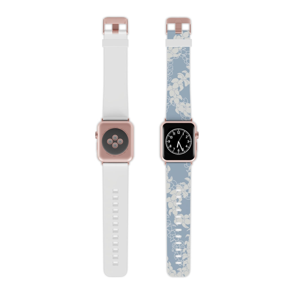 Watch Band for Apple Watch- Puakenikeni Lei (Blu-ish)