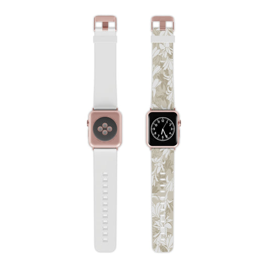 Watch Band for Apple Watch- Tuberoses for Nohea (Sand)