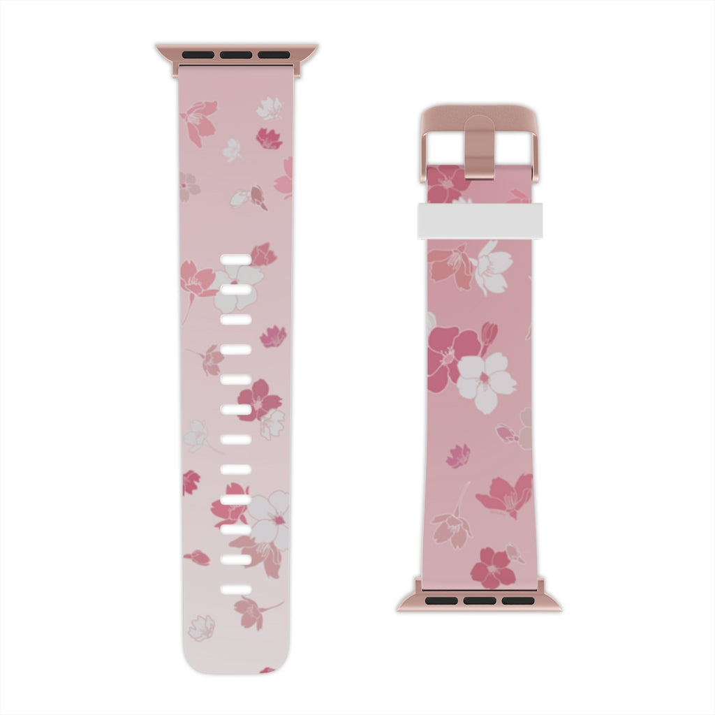 Watch Band for Apple Watch- Falling Sakura Cherry Blossoms