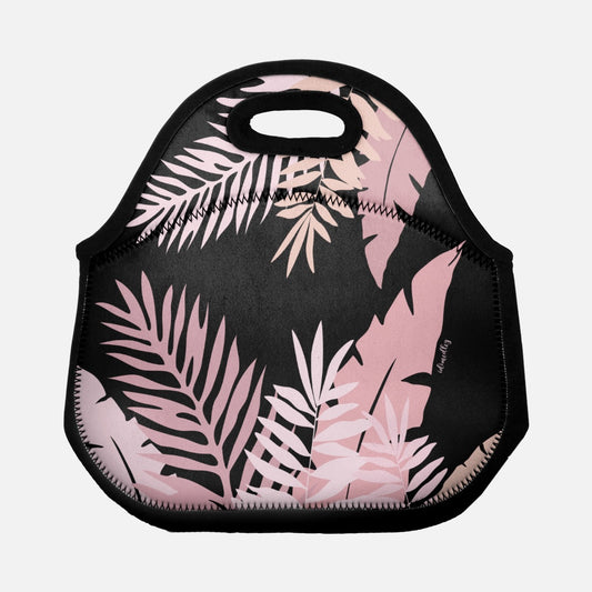 Lunch Tote- Whispering Leaves (Pink)