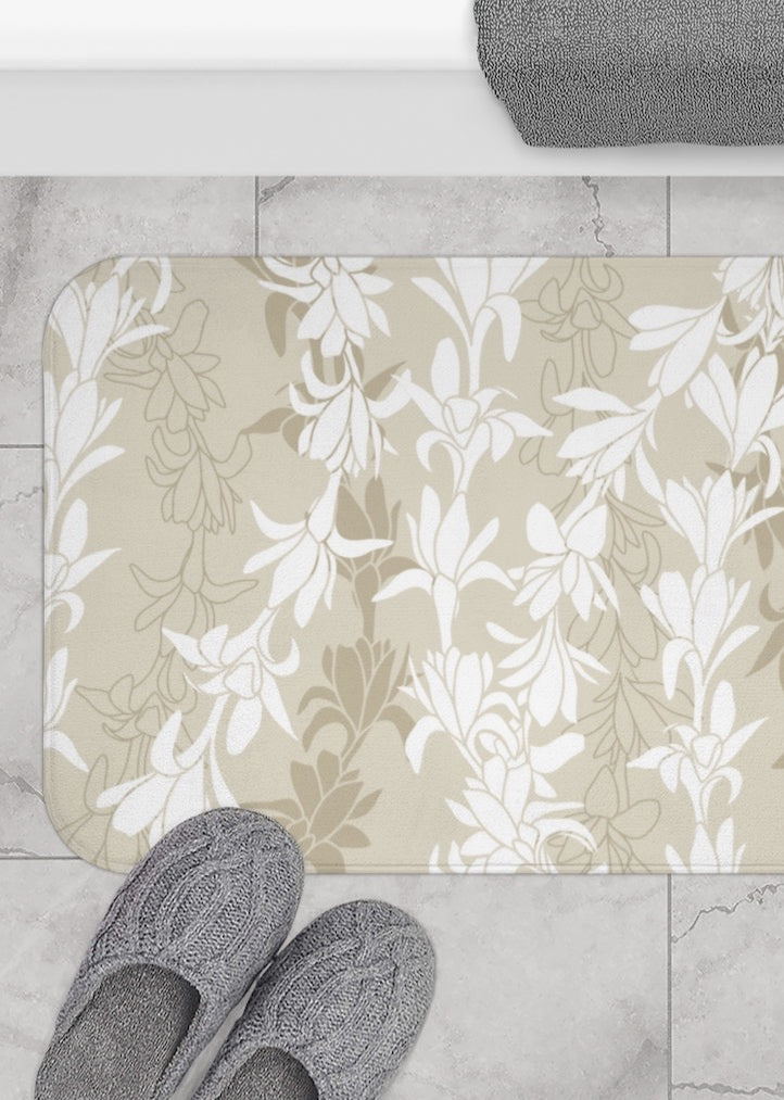 Bath Mat- Tuberoses for Nohea (Sand)