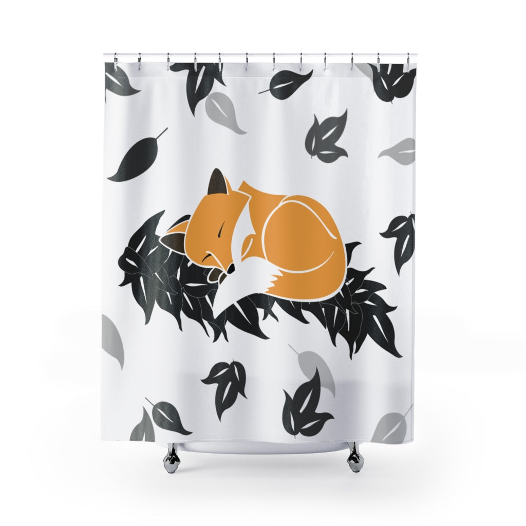 Shower Curtain- Snuggles the Fox on Maile