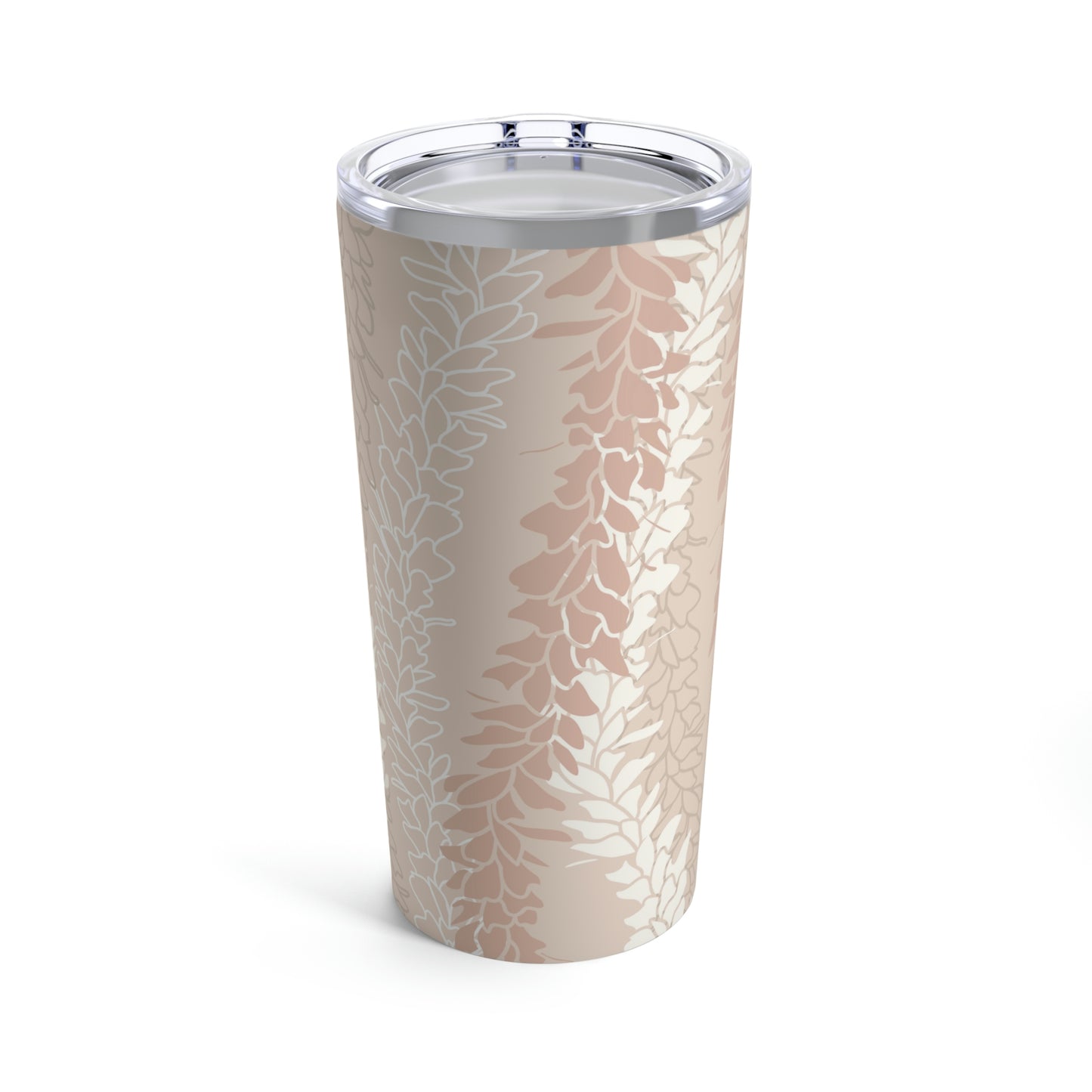 Tumbler 20oz- White Ginger Kisses in Peach