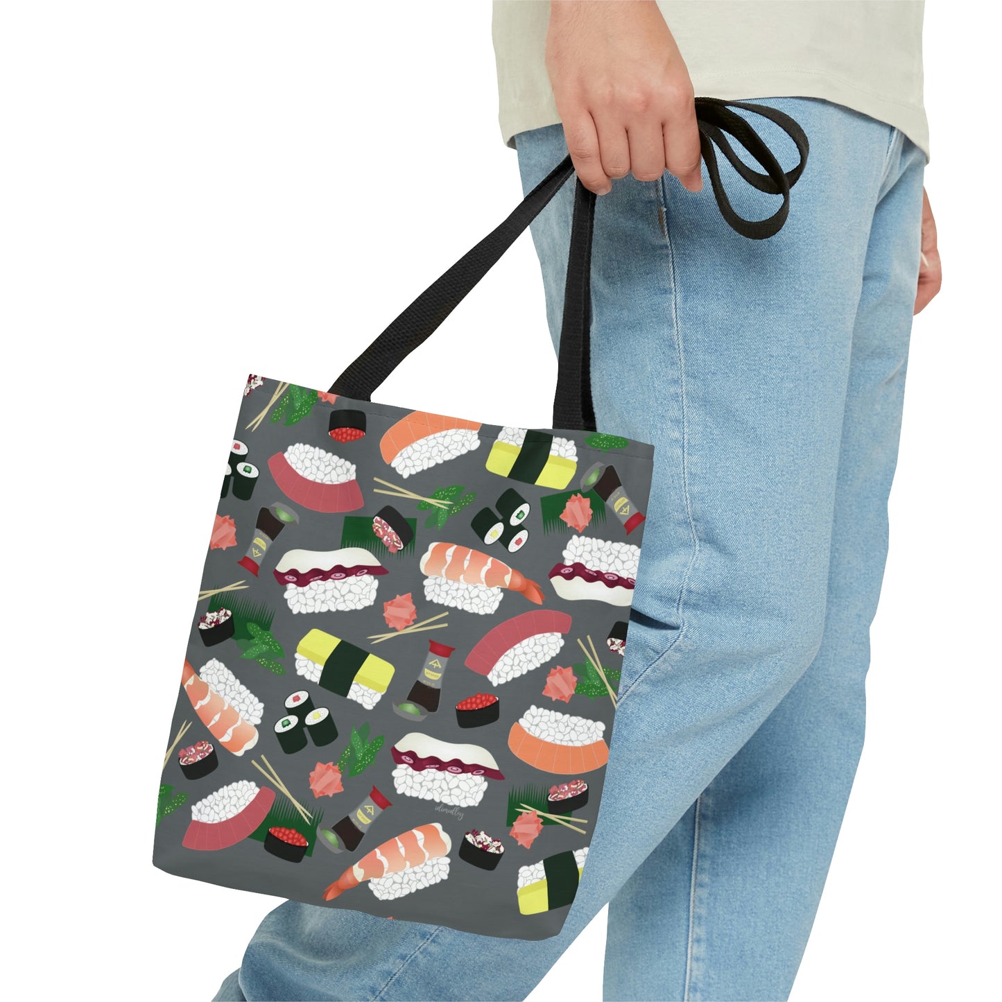 Tote bag- Sushi Lovers (Gray)