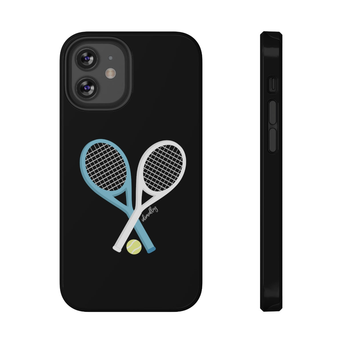 Tennis Racket Crossing (Black)